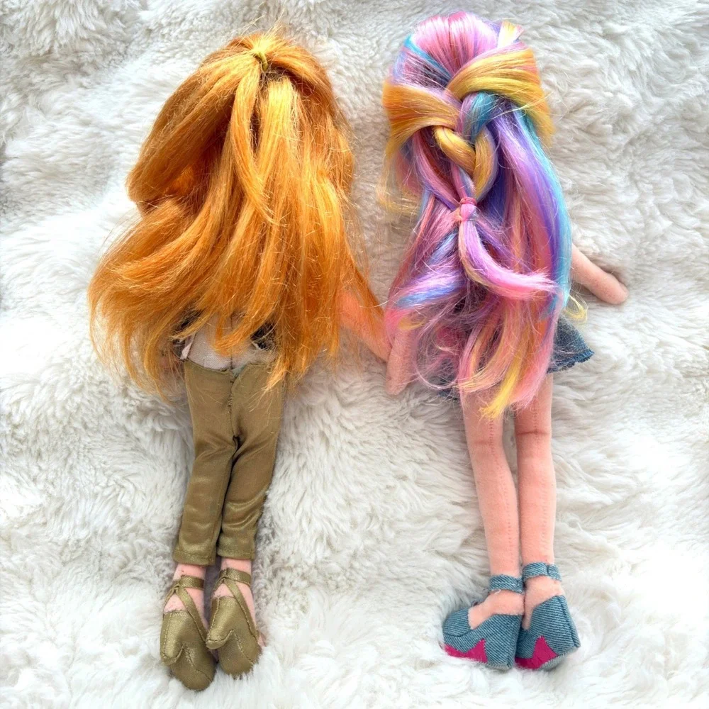 Ty Girlz‎ Plush Doll Lot Classy Carla & Cute Candy Collectible Fashion Dolls